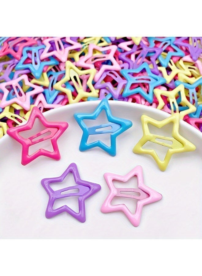 FLOVAZO 80 Pcs Non Slip Star Hair Clips for Girls, Small Hair Pins for Women Daily Use and Festival Styling Accessories - Image 2
